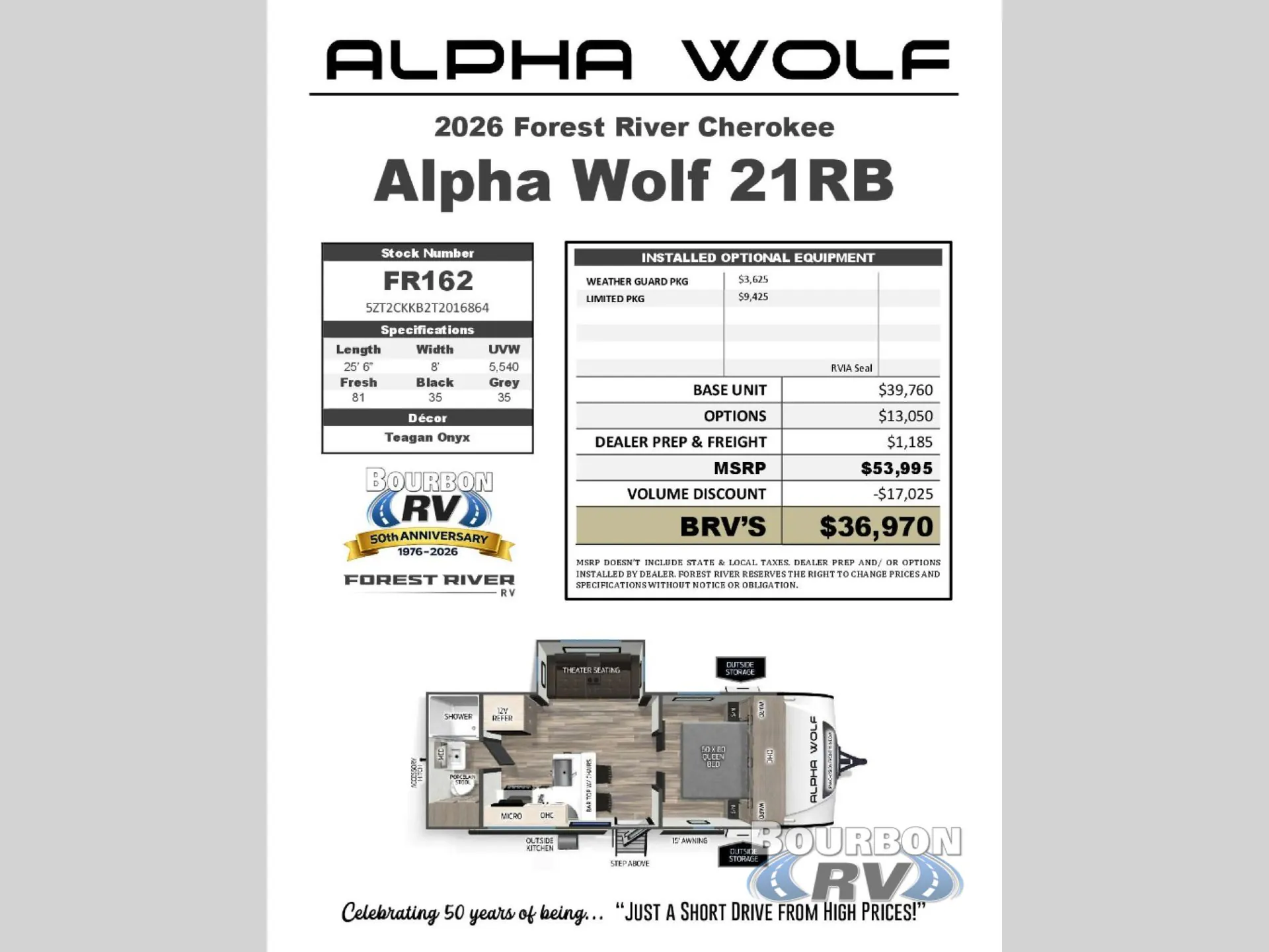 2026 Forest River Cherokee Alpha Wolf 21RB - Photo 4