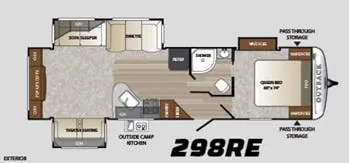 Keystone Outback 298RE floor plan