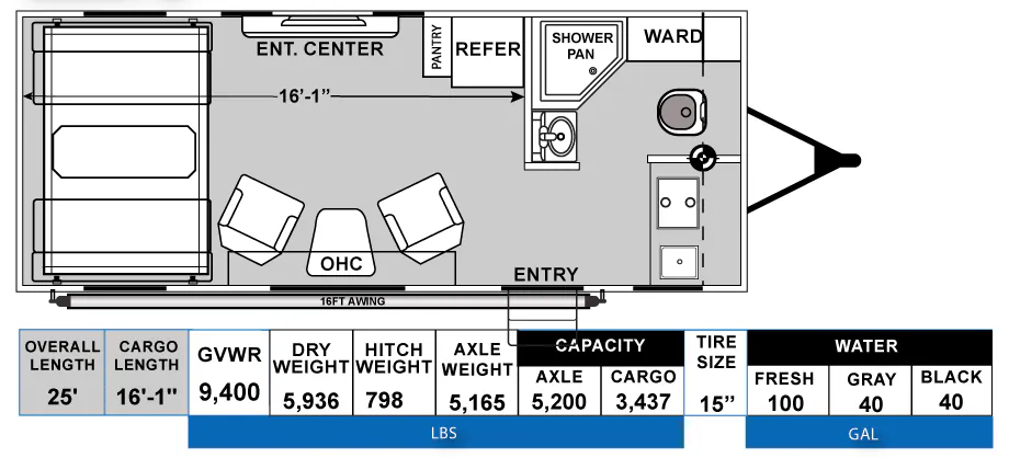 Genesis Supreme Genesis G220LTE floor plan