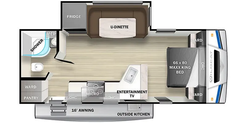 Forest River Wildcat 233RBX floor plan