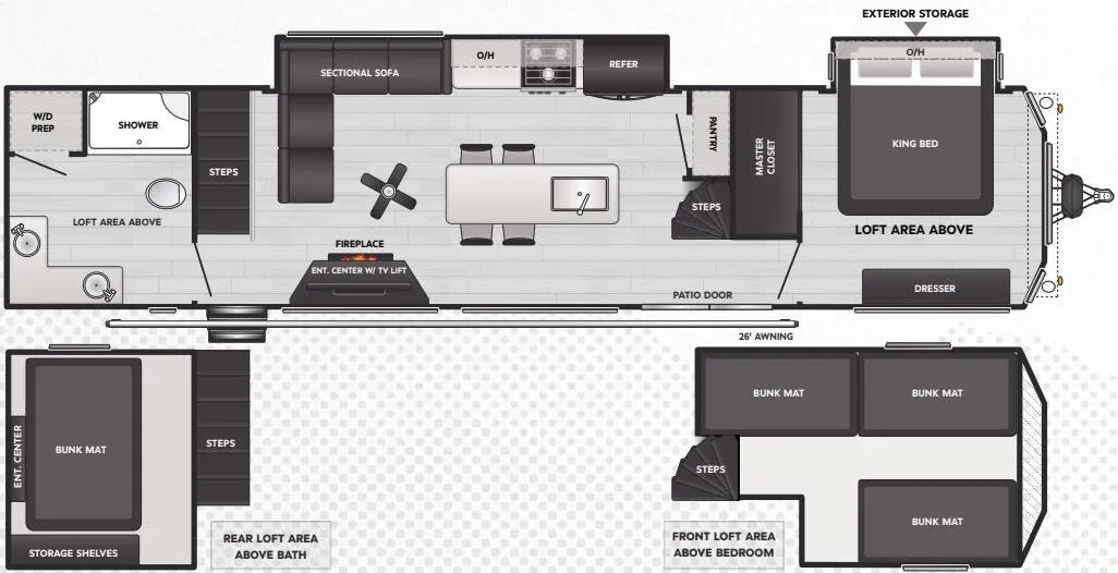2025 Keystone Residence 40CLDL - Floor plan