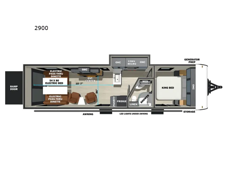 2026 Forest River Sandstorm 2900 - Floor plan