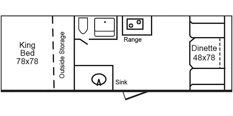 TrailManor 2518 Series KD floor plan