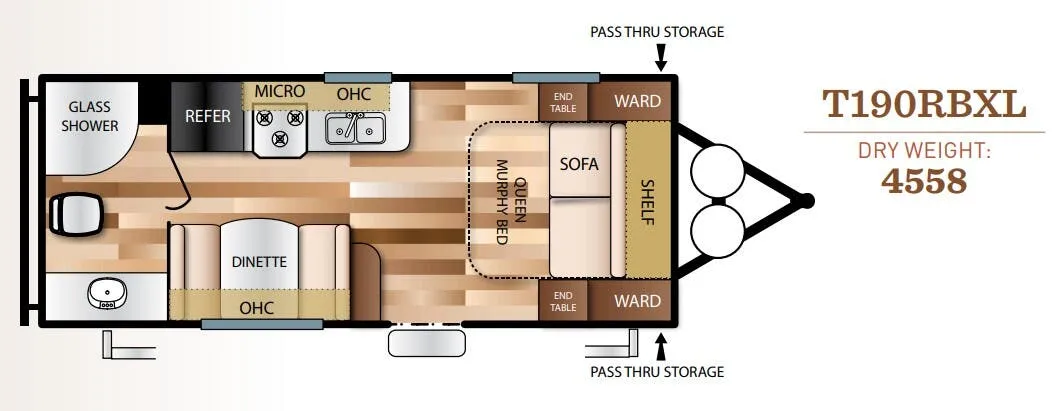 Forest River Salem Cruise Lite 190RBXL floor plan