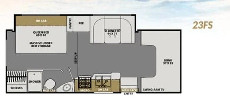 Coachmen Freelander 23FS floor plan