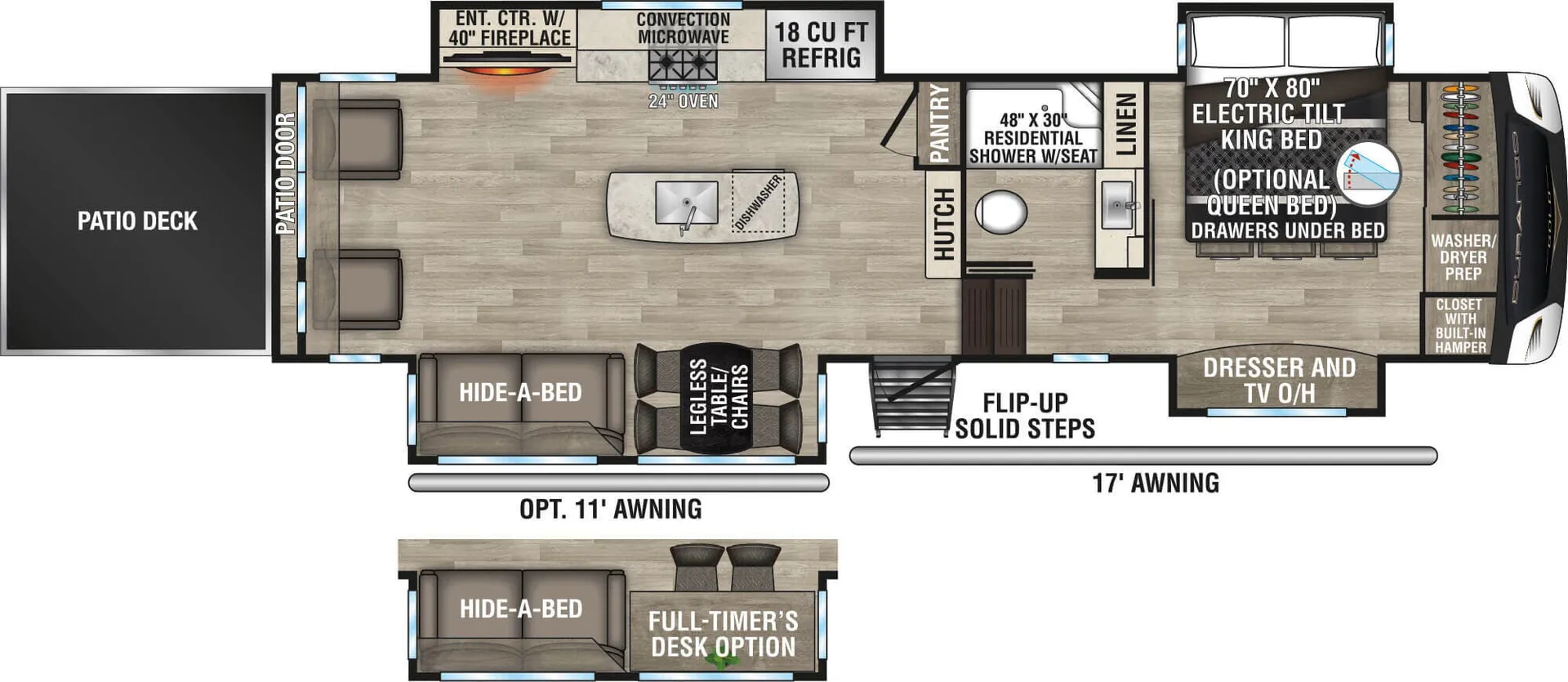 K-Z Durango Gold G358RPQ floor plan