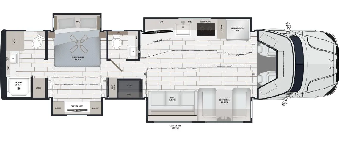 Renegade RV Explorer 40ERB floor plan