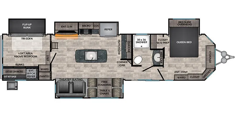 CrossRoads Hampton HP364MBL floor plan