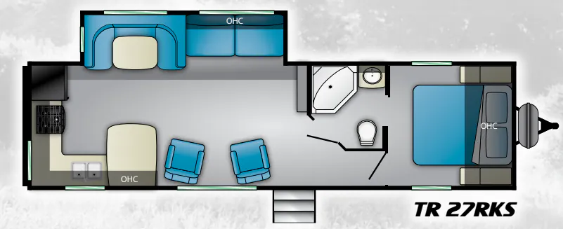 Heartland Trail Runner 27RKS floor plan