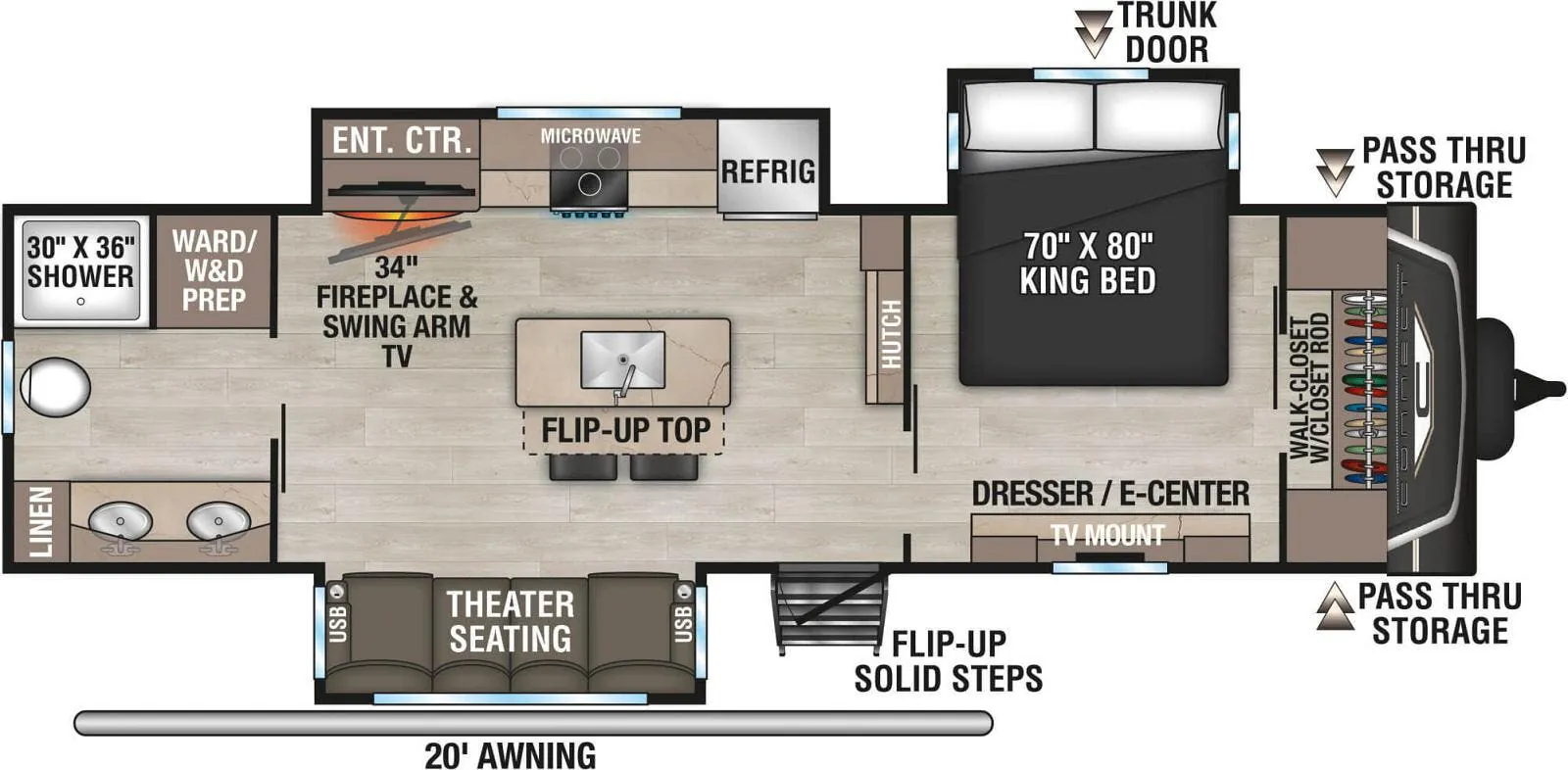 K-Z Connect C293RB floor plan