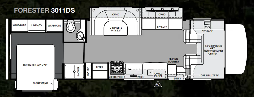 Forest River Forester 3011DS floor plan