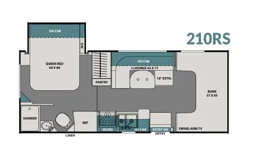 Coachmen Leprechaun 210RS floor plan