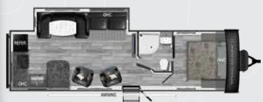 2022 Heartland Trail Runner 27RKS - Floor plan