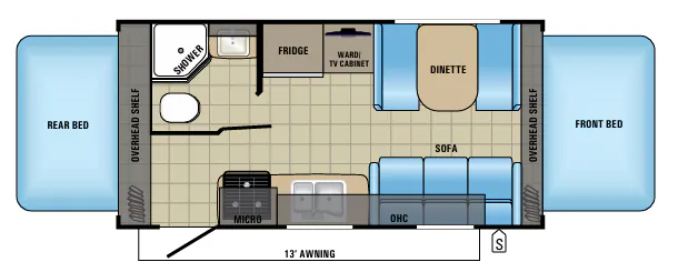 Jayco Jay Feather X19H floor plan