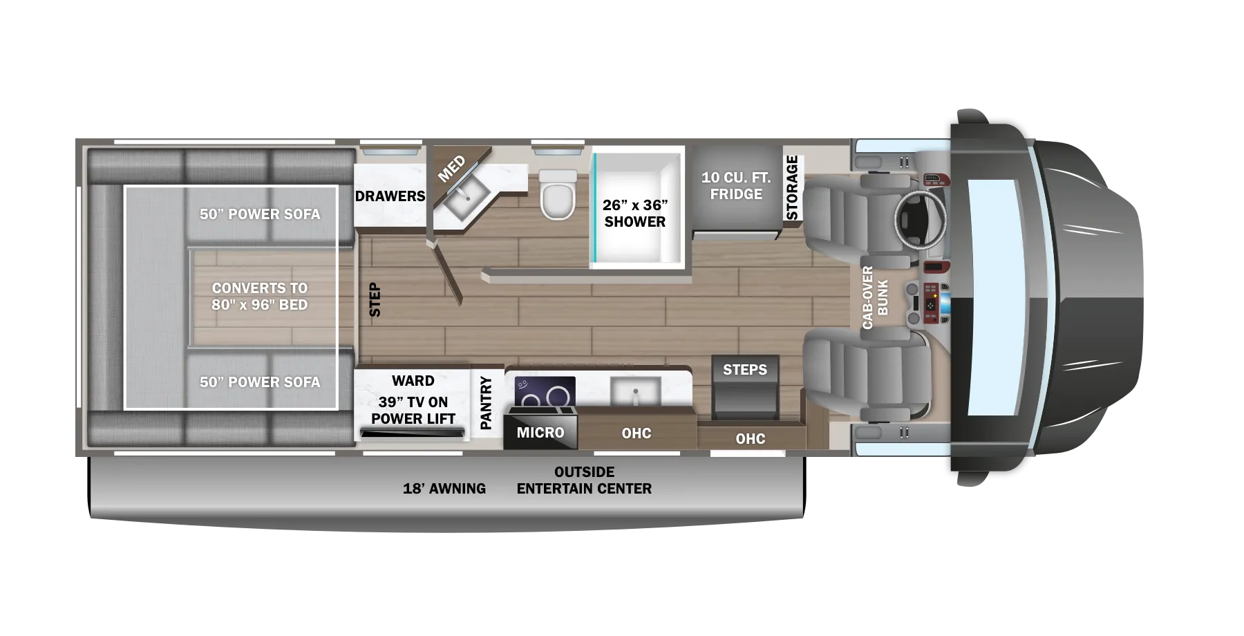 Jayco Seneca XT 29T floor plan