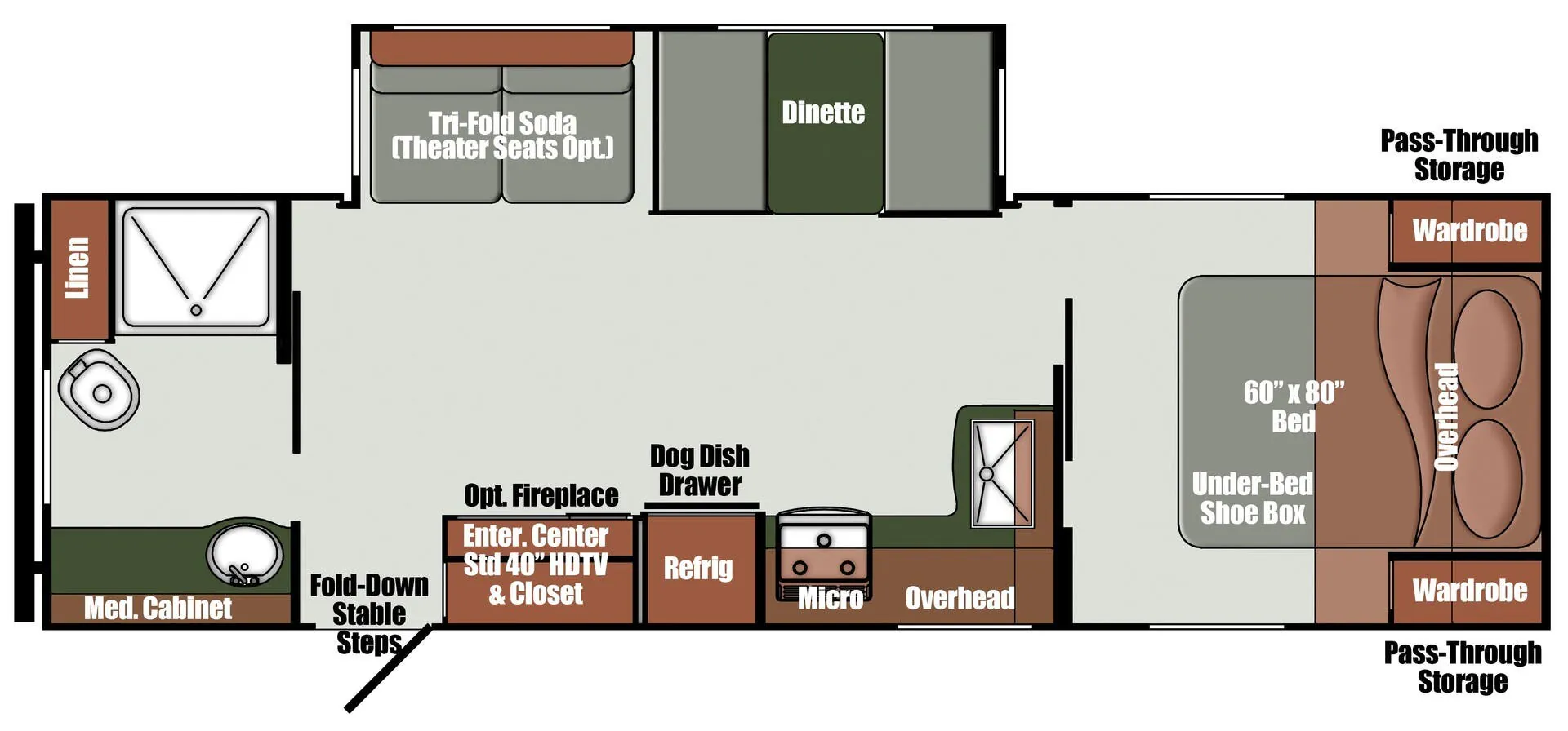 Gulf Stream Matrix Luxury 258RB floor plan
