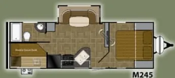 Heartland Mallard M245 floor plan