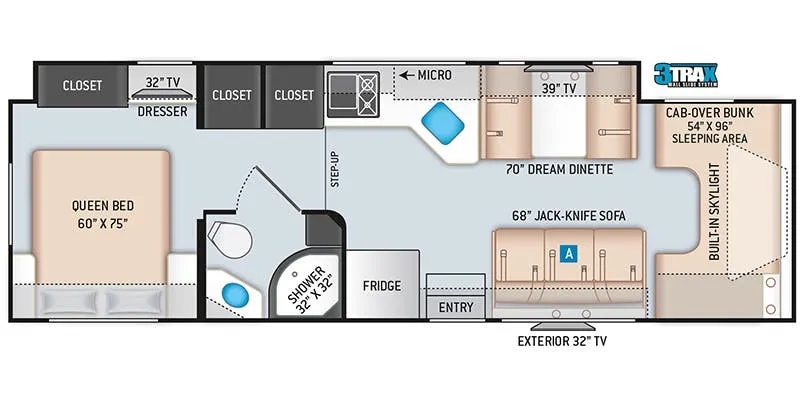 Thor Motor Coach Echelon WS31 floor plan
