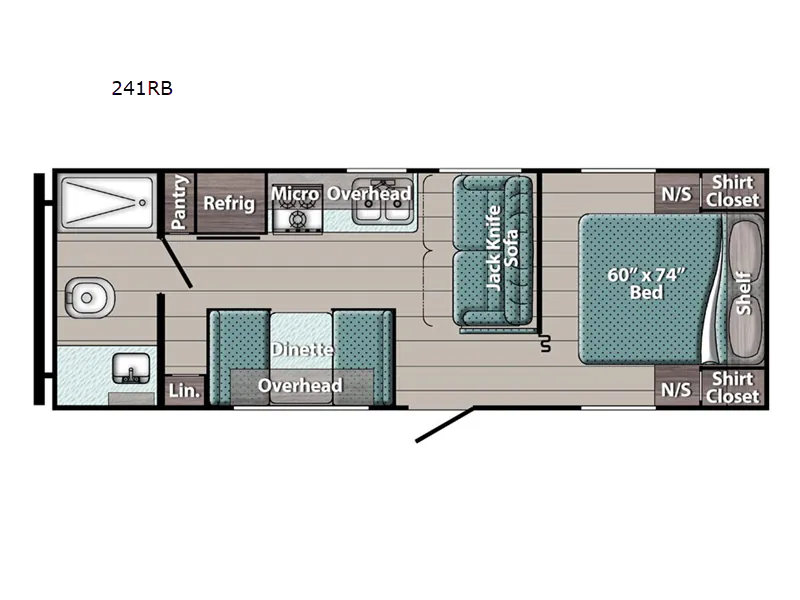 2026 Gulf Stream RV Ameri-Lite Ultra Lite 241RB - Floor plan