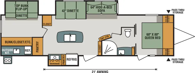 K-Z Spree S333BHK floor plan