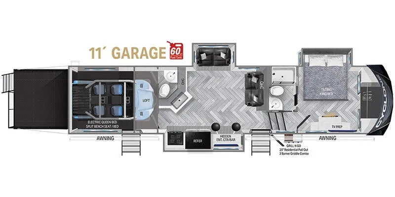 Heartland Cyclone CY 3511 floor plan