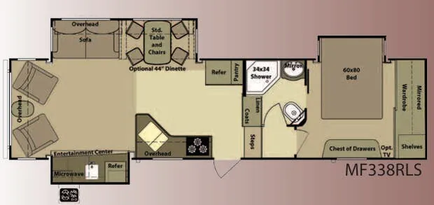 Highland Ridge Mesa Ridge MF338RLS floor plan