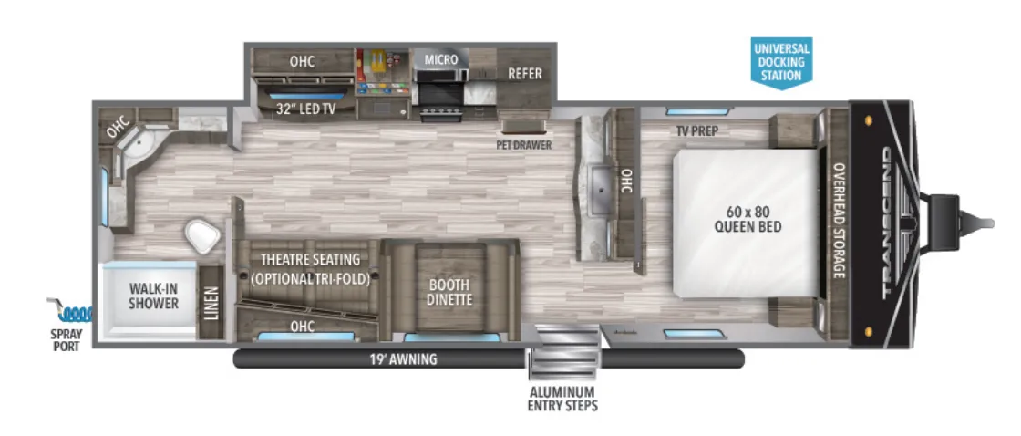 Grand Design Transcend Xplor 260RB floor plan