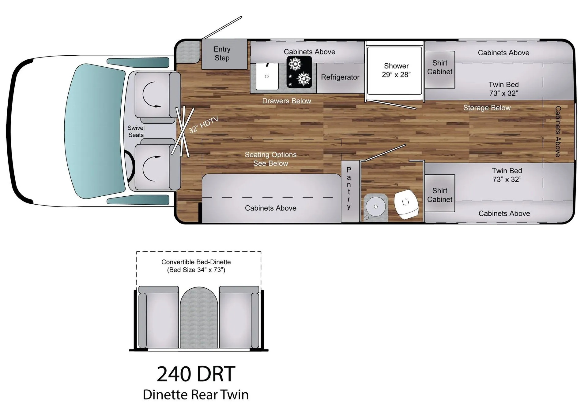 Coach House Platinum II 240 DRT floor plan