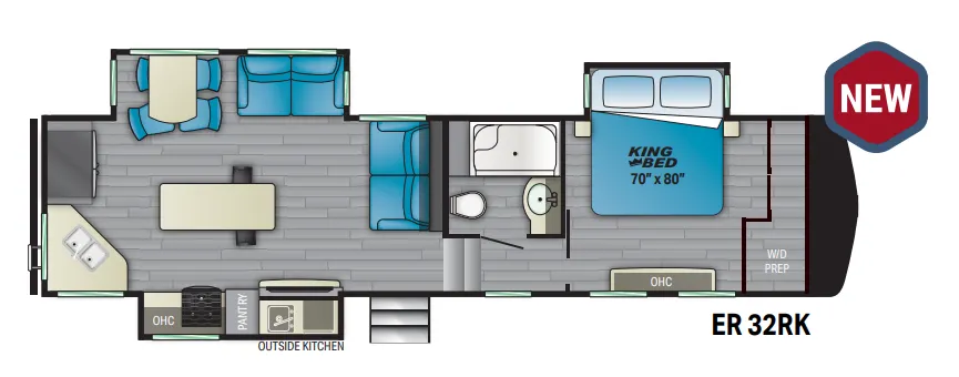 Heartland ElkRidge 32RK floor plan