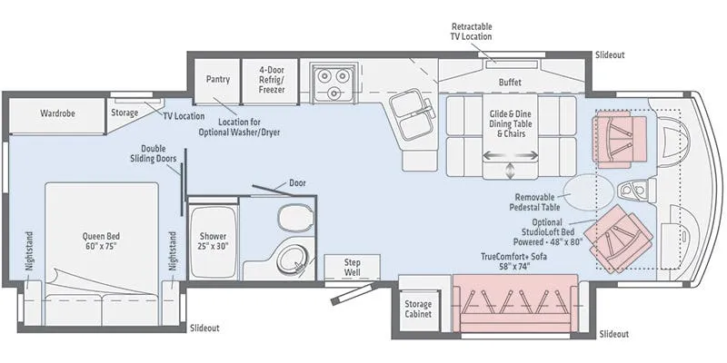 Winnebago Adventurer 33C floor plan