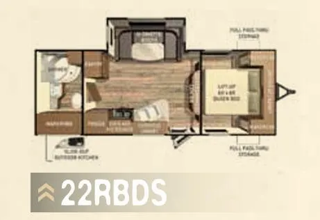 Cruiser RV ViewFinder Signature 22RBDS floor plan