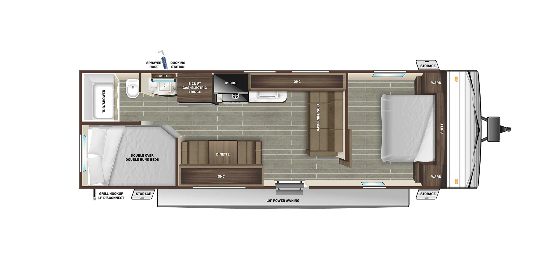 Starcraft Autumn Ridge 26BH floor plan
