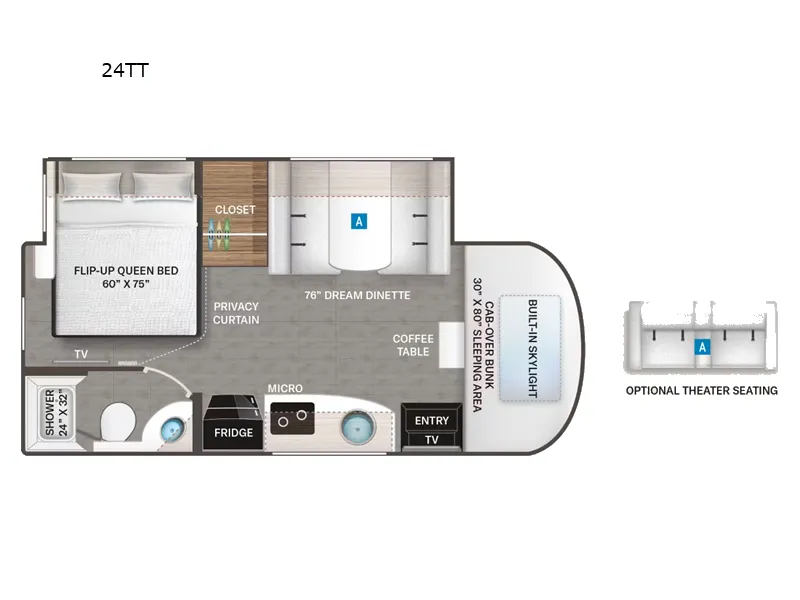 2026 Thor Motor Coach Delano 24TT floor plan