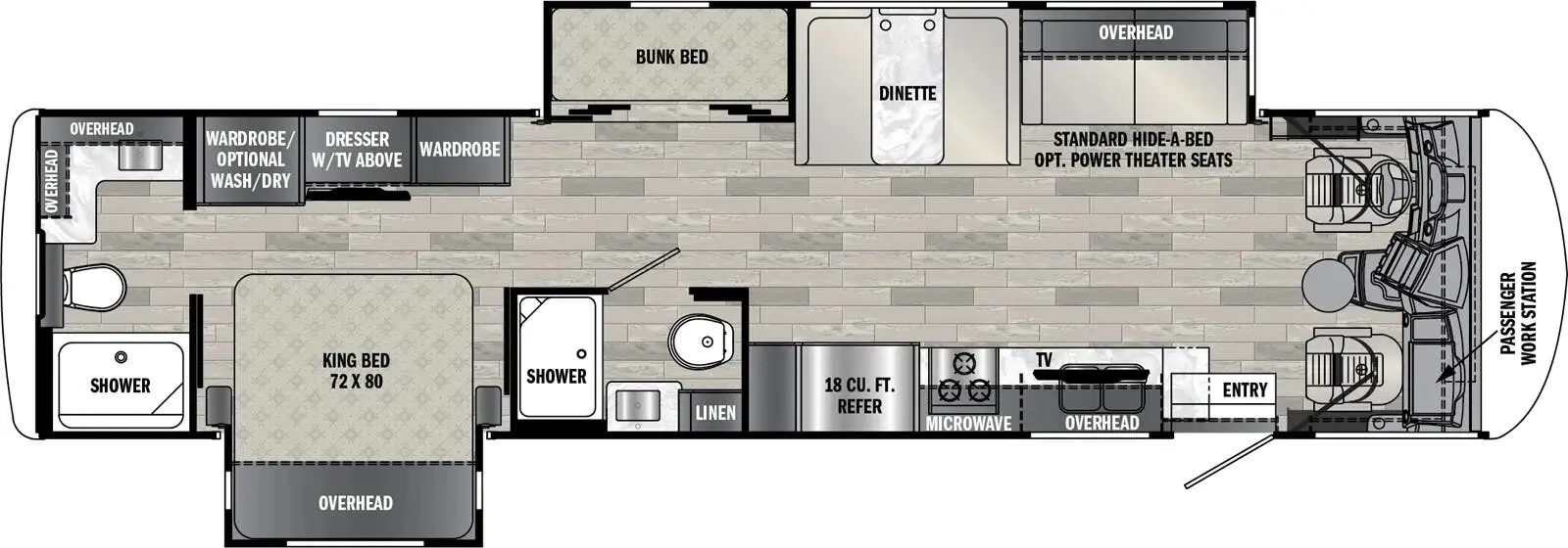 Forest River Georgetown 5 Series GT5 5 SERIES GT5 36F5 floor plan