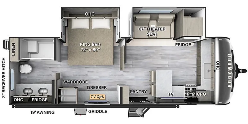 Forest River Rockwood Signature 8263MBR floor plan