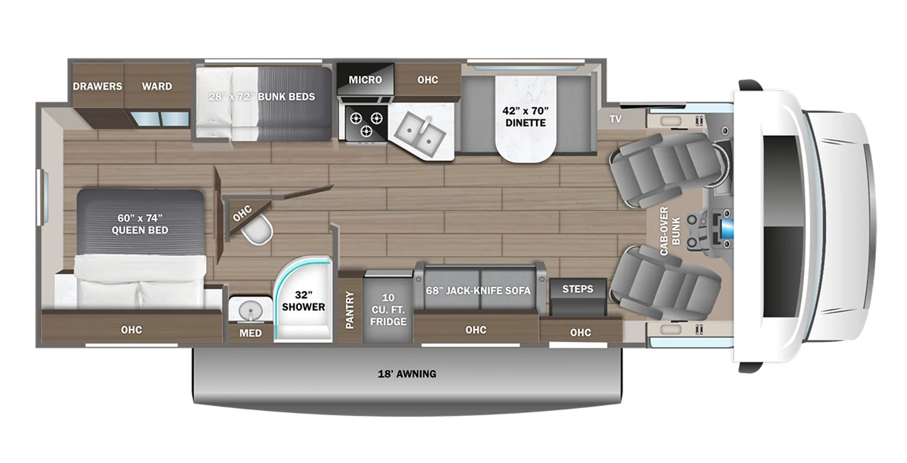 Jayco Redhawk 31F floor plan
