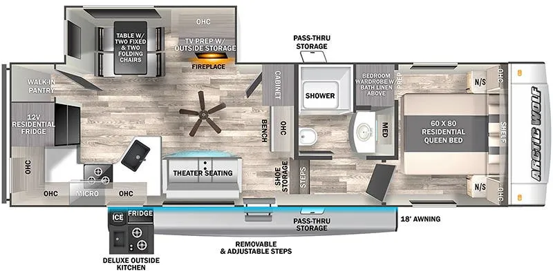 2023 Forest River Cherokee Arctic Wolf 261RK - Floor plan