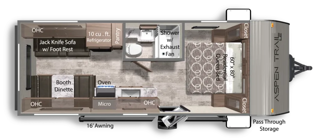 2022 Aspen Trail 21RD 21RD floor plan