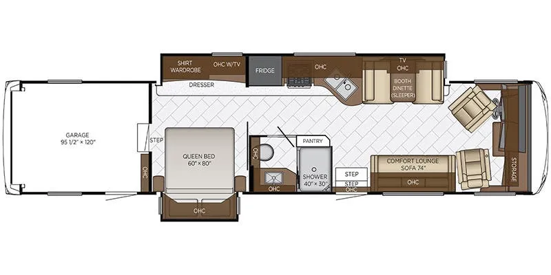 Newmar Canyon Star 3947 floor plan