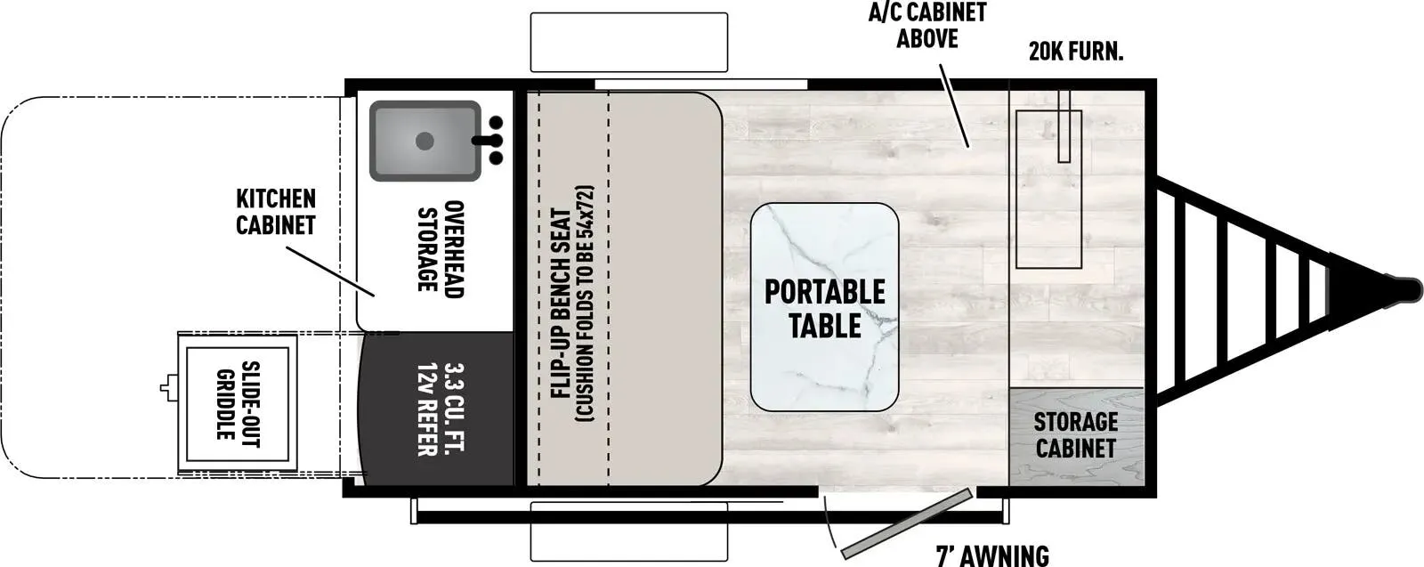 2025 Coachmen Clipper 8000ROK - Floor plan
