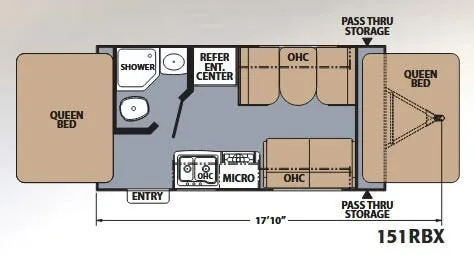 Coachmen Apex 151RBX floor plan