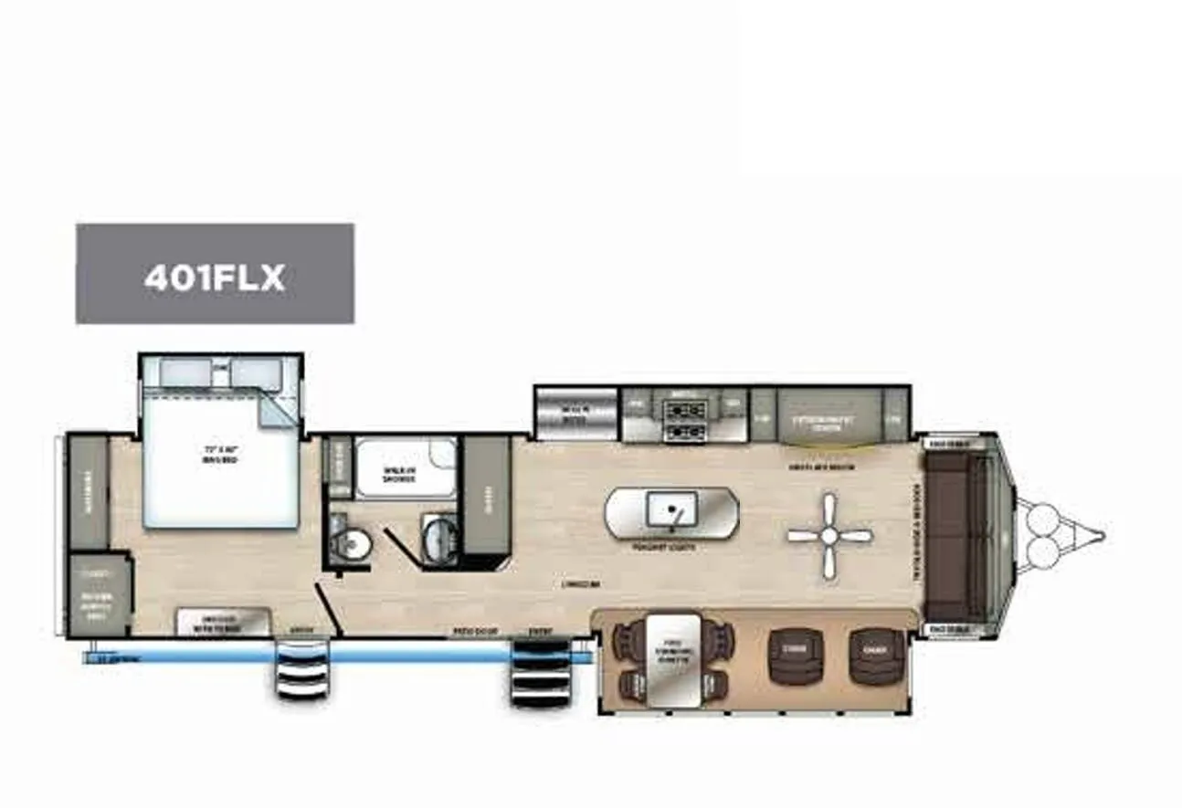 Forest River Sierra Destination 401FLX floor plan