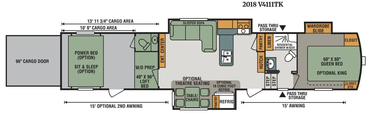 K-Z Venom V4111TK floor plan