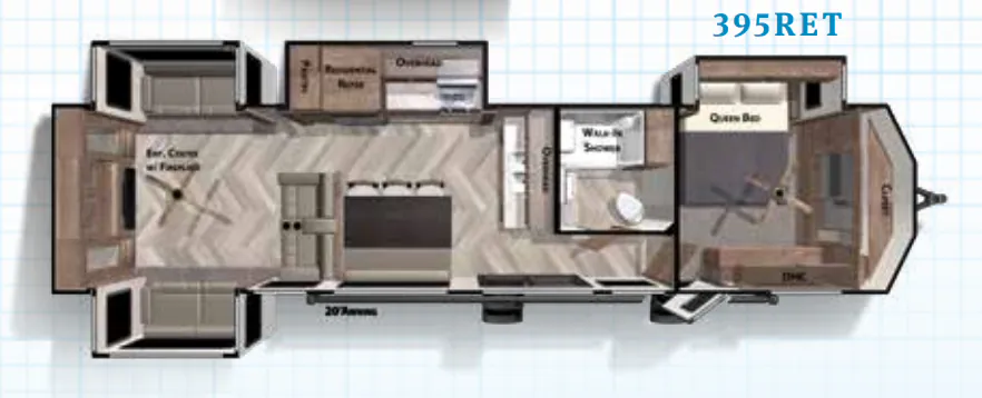 Forest River Salem Villa Estate 395RET floor plan