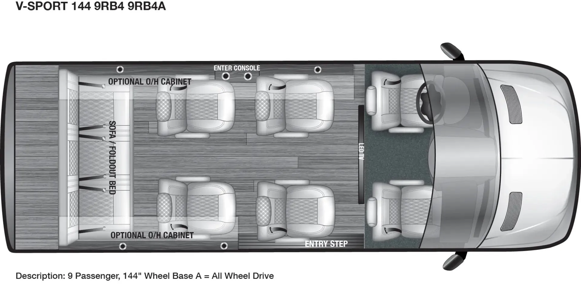 OGV Luxury Coach V-Sport 9RB4A floor plan