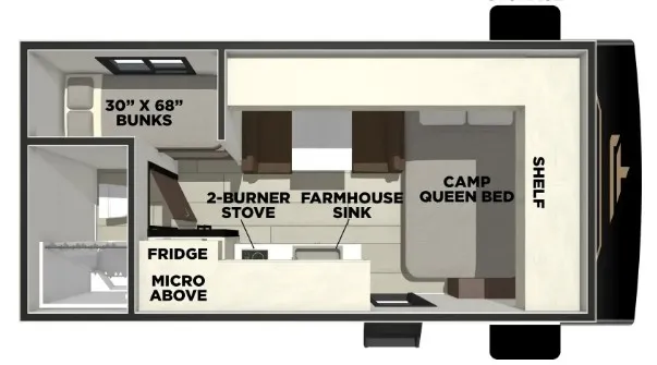 2026 Prime Time Avenger 16BH floor plan