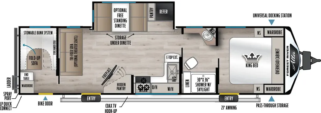 2026 East to West Alta 3010KBH floor plan
