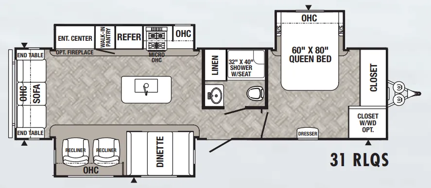 Palomino Puma 31RLQS floor plan