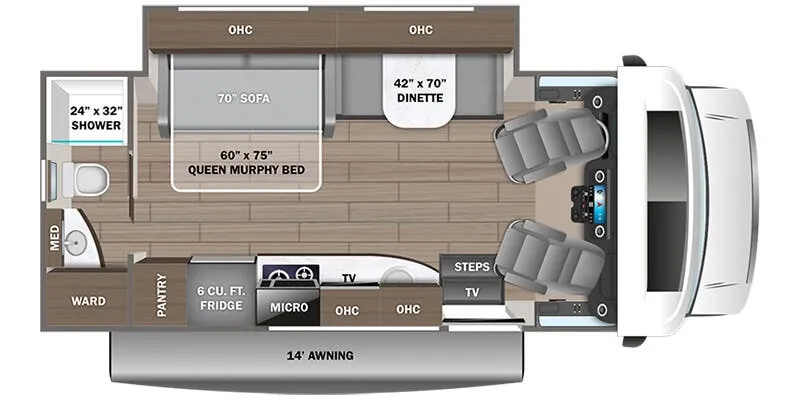 Entegra Coach Qwest 24R floor plan