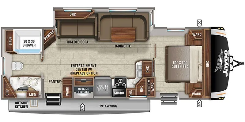 2021 Jayco Eagle HT 272RBOK floor plan